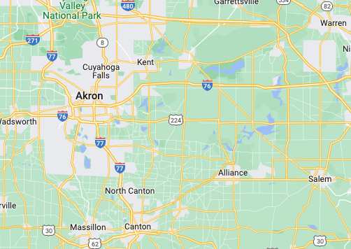 Culligan Akron Canton Service Area Map
